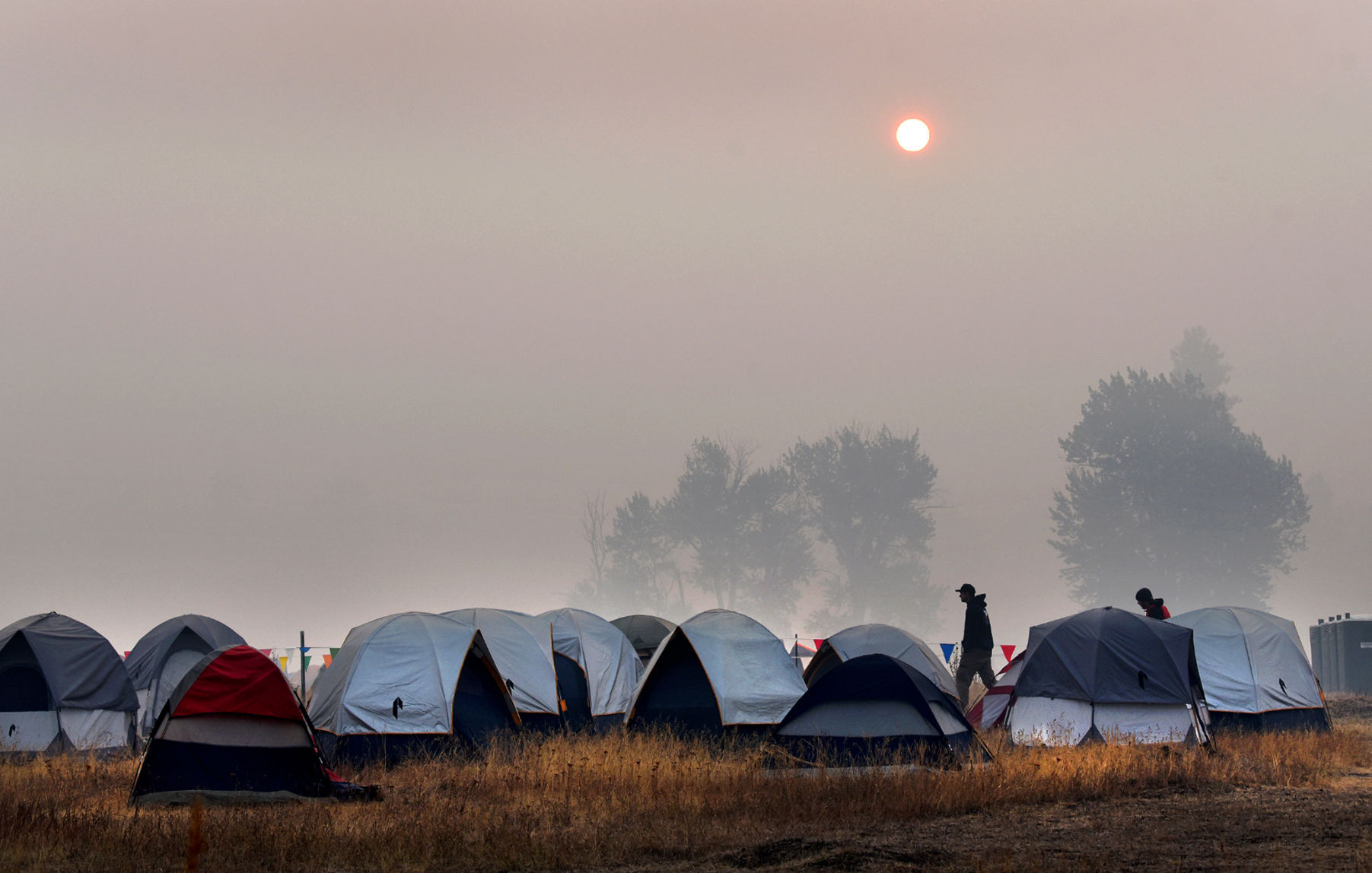Rice Ridge fire camp